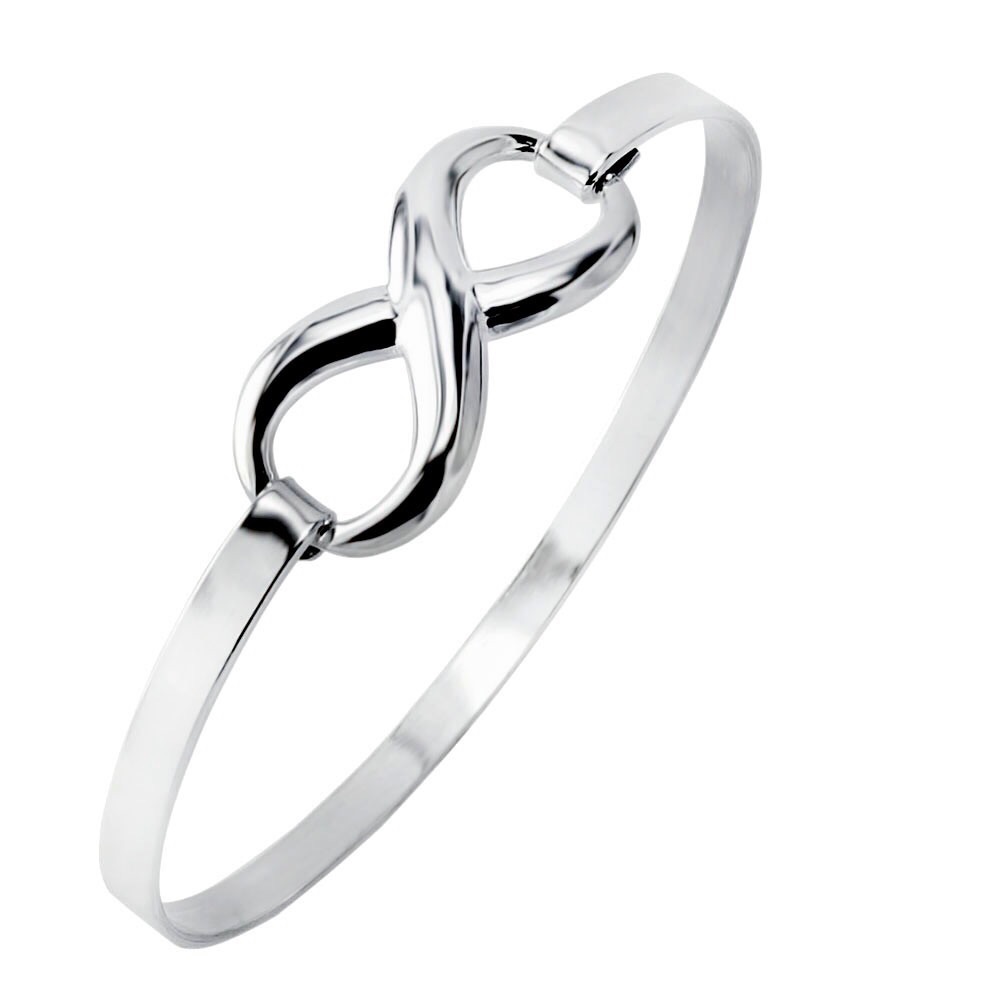 925 Sterling Silver Eternal Love Bracelet Bangle